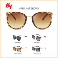 HY Retro UV400 Sunglasses women Black Frame Cermin Mata Hitam Wanita Perempuan Speck Kaca Mata Hitam