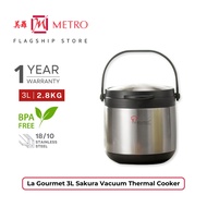 La Gourmet 3L Sakura Vacuum Thermal Insulated Cooker LGWC267887