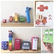 DIY Alphablocks or Numberblocks Paper Toys Origami (Laminated)