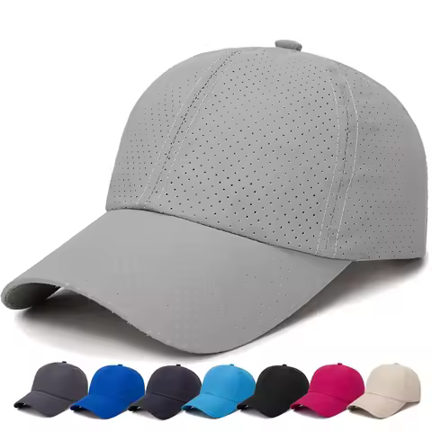 Hat Men Spring Summer Solid Color Mesh Cap Baseball Cap Mesh Breathable Peaked Cap Women Autumn Kore