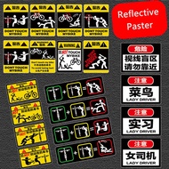 1Set Bicycle Warning Sticker DONT TOUCH MY BIKE Reflective Paste MTB Frame Sticker Waterproof Decorative Cycling Accessories