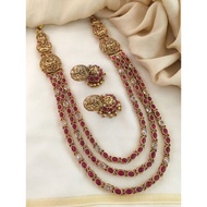 Indian matt finish jewellery set