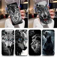 TK-1 Wolf Lion Tiger Animal Clear Case For iPhone 16  17，15 14 13 12 11 Pro Max Mini Xs XR 7 8 Plus 