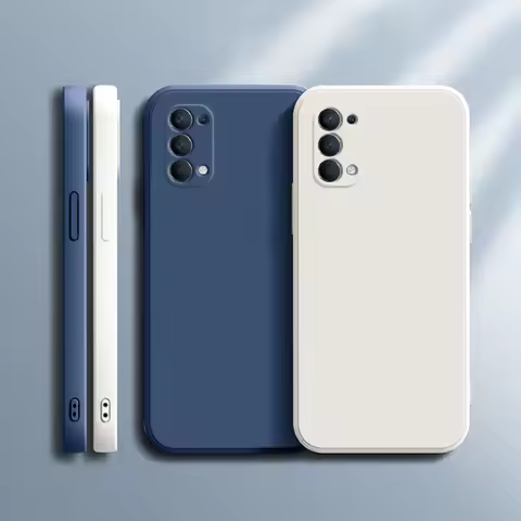 Original Classic Phone Case for OPPO Reno 5 Pro Plus 5K 5Z Coque Square Liquid Silicone Reno5 5Pro P