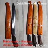 Gulok Bicol sa Kaluban Medium Kamagong Handle with Lock