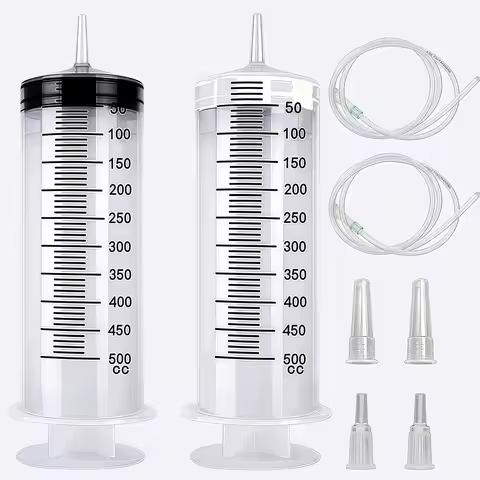 Extra Large 500ML/16.9oz Syringe with 1m Hose, Precise Liquid Measuring for Fragrance