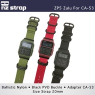 TALI Zulu Strap Casio CA-53WF CA 53WF Ballistic Nylon 5 Watch PVD BlackRing