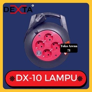 Kabel Rol / Kabel roll / Kabel Gulung Dexta Lubang 4 DX-10 + Lampu Dexta