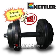 KETTLER Dumbell set 10kg RUBBERIZED