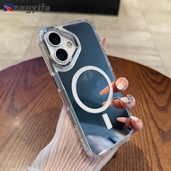 Mirror Magnetic Casing For Samsung Galaxy S25 Edge S24 S23 S22 S21 S10 Plus S20 FE F55 F14 C55 M55 M