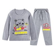 Bear Rocket Kids Pajamas Set Comfortable Durable 1-10 Years 41