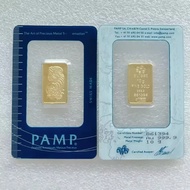 In stock Non-magnetic 1oz/2.5g/5g/10g/20g/50g/100g Sealed packing Copper Gold Bar 24k Gold Plated Bu