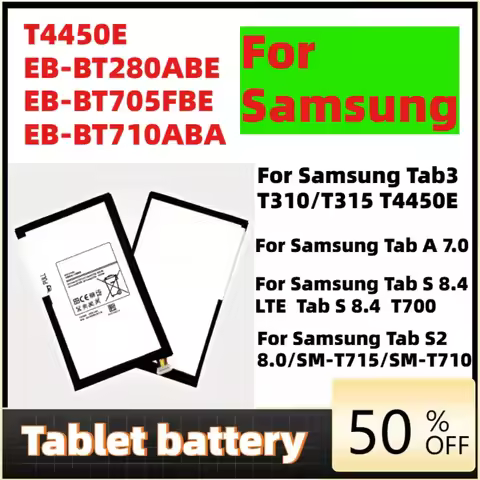 EB-BT705FBE EB-BT710ABA Tablet Battery For Samsung Galaxy Tab S2 8.0 SM-T710 / Tab S 8.4 /Tab A 7.0 