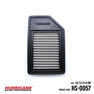 HURRICANE กรองอากาศรถยนต์ผ้าแดง & สแตนเลส Honda City ES  Jazz GD HS-0057