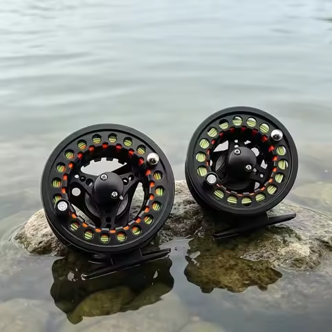 Large Arbor Fly Reel Combo WF Floating Fly Line Backing Leader Large Arbor Reel 3/4 5/6 WT Aluminum