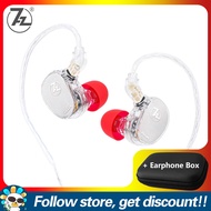 7Hz x HBB Elua Earphone Add Faaeal PU Square Storage Box 3.5mm Wired Earbuds 10mm + 8mm Dual Dynamic