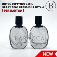 ASLI Botol Parfum Diptyque 30ML Semi Press Full Hitam - Botol Parfum