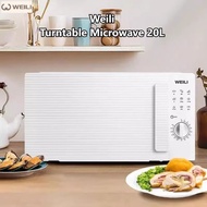 Weili Turntable Microwave Oven 20L Household Mini Mechanical Turntable Air Oven baking tray Multifun