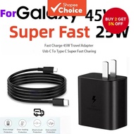 Super Fast 25W/45W Charger Head Kit With 1.5M Type C Charging Cable For Samsung S20/21/22 A70/71