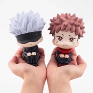 Jujutsu Kaisen Hand Office Q Version Satoru Gojo Itadori Yuji Fushiguro Megumi Kugisaki Nobara Action Figure PVC Model Car Cake Ornaments Capsule Toy Blind Box Doll Gifts