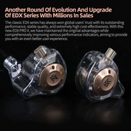 KZ EDX PRO X IEM Earphones Dynamic Drive HiFi Deep Bass Sound Earbud Sport Music Noise Cancelling