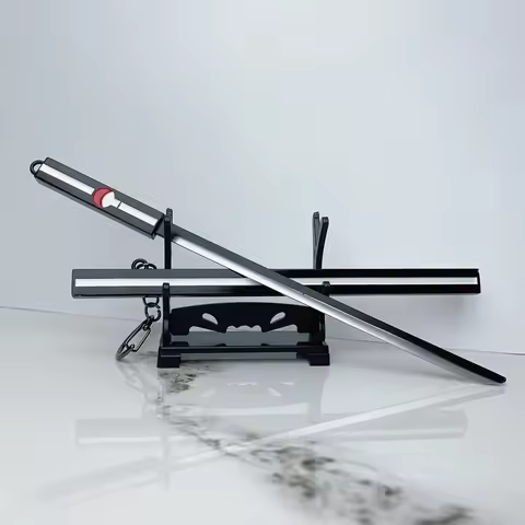 22cm (8.66in) Anime Peripherals Uchiha Sasuke Miniature Kusanagi No Tsurugi Zinc Alloy Metal Model C