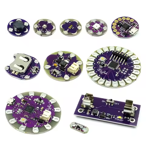 ATmega32U4 ATMEGA328P LilyPad 328 For Arduino DIY Kit Micro USB ATtiny85 LilyTiny Main Board Buzzer 