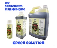 WK S1 Premium Fish Medicine Green Solution 200ml / 1L GL Water Condition Medicine Solution Ubat Ikan