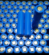 Baterai cas biru polos tipe 18650 1500mAh baterai senter taktikal baterai microphone baterai powerbank cas 18650