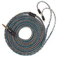 KBEAR ST16 Plus Earphone Cable 16 Core 5N OCC Silver-Plated Long IEM Cable for MMCX 3.5mm Plug Devic