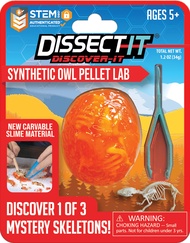 Dissect-It Discover-It Simulated Synthetic Owl Pellet Lab Dissection STEM Toy, Kids’ Home Learning S
