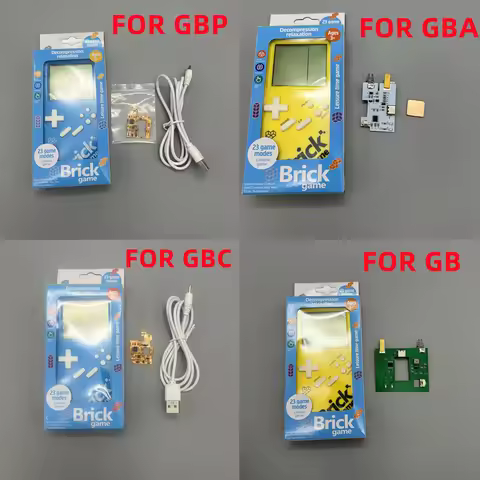 RetRo Game Console With RechaRgeable Battery Set For Color GBC GAMEBOY ADVANCE GBA Gameboy Pocket GB