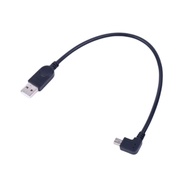 DOU 30cm 11 81inch USB to Right Angled Mini USB Data Cord Power Charging Cable Efficient File Transf