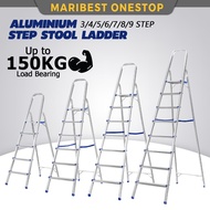 3-9 Step Foldable Aluminium Step Stool Ladder Tangga lipat Aluminium Single Sided Ladder Folding Ladder 单边梯