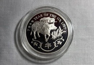 香港1997牛年生肖紀念銀幣