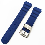 Tali Jam Tangan Silikon 20มม. 22มม. สำหรับ Seiko Prospex Series SPR009กันน้ำสายนาฬิกาดำน้ำพร้อมโลโก้สแตนเลสสตีลนาฬิกาแหวนหัวเข็มขัดอุปกรณ์เสริมสำหรับนาฬิกา