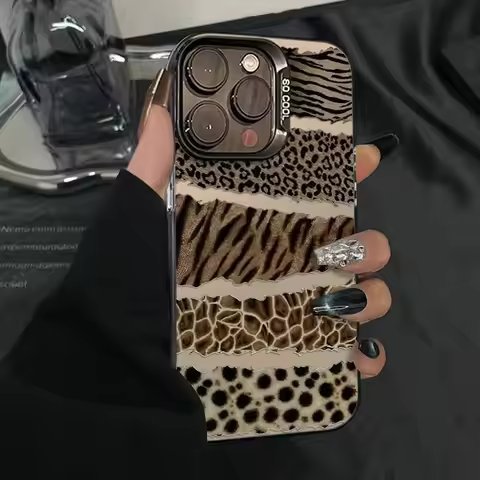 Luxury Brown Leopard Y2K Phone Case for Huawei Honor 200 90 X6b X7a X9a X5 X8a X9b X7b X9 70 nova 11