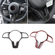 belook ฝาครอบปุ่มพวงมาลัยคาร์บอนไฟเบอร์สำหรับรถยนต์ Benz รุ่น A C E CLA Class W177 W205 W213 2019-20