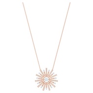 Sunshine Necklace Beating Heart Sun Flower Rose Gold Long Necklace
