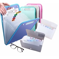A4 A6 Accordion File Folder 13 Pockets Document Organizer | Fail Akordion A6 13 Poket Pengatur Dokum