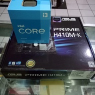 PAKET INTEL CORE I3 10100F + MOTHERBOARD ASUS PRIME H410M-K ORIGINAL