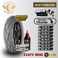 IRC EXATO TUBELESS TIRES (70/80-17 / 80/80-17 / 90/80-17 / 100/80-17 / 110/70-17 / 120/70-17 / 130/7