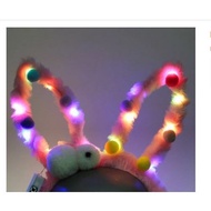 Flashing LED Bunny Ears Headband