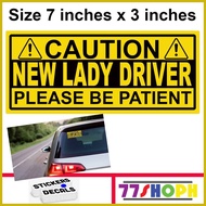 ✌ ◫ ✱ New Lady Driver Decal Sticker for Car