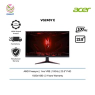 Acer Monitor Nitro VG240Y E 23.8" FHD 100Hz Flat Gaming Monitor ( DP, HDMI, 3 Yrs Wrty )