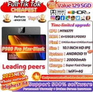 New p900 10.1 inches android 11 tablet mtk6771 6Gb ram+128 rom expandable up to 256gb HD ips 15000ma