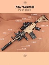 免運現貨M416電動連發玩具槍小男孩玩具軟子彈手小槍m4機關仿真軟蛋槍