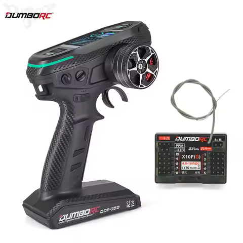 DUMBORC DDF350 10CH RC Remote Controller Handwheel 2.4Ghz Digital Radio Transmitter with X10FG / X10