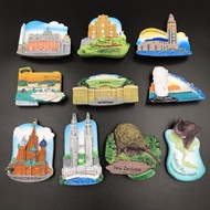 【Shipment Within 24 Hours‌】 World Travel Magnetic Fridge Magnet Souvenir Austria Malaysia New Zealan