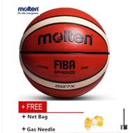 Molten Basketball GG7X Size 7 Size5 Size6 Bola Keranjang PU Material Ball Free Pump